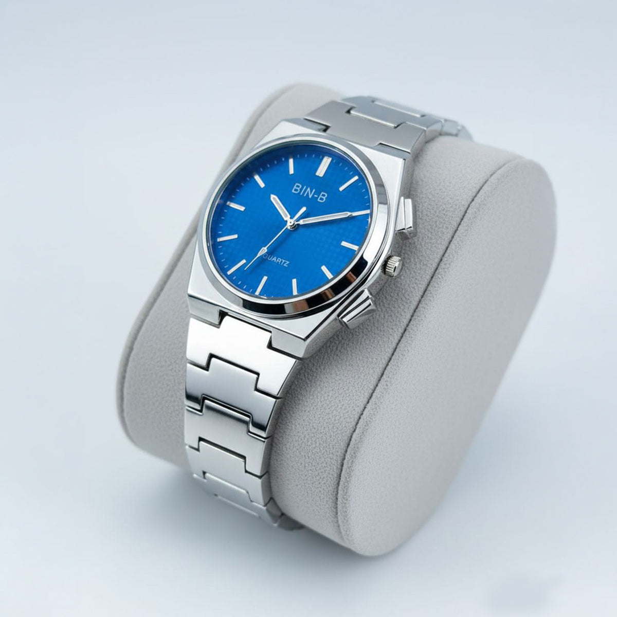 Classy Men's Quartz Watch – Stainless Steel Chain