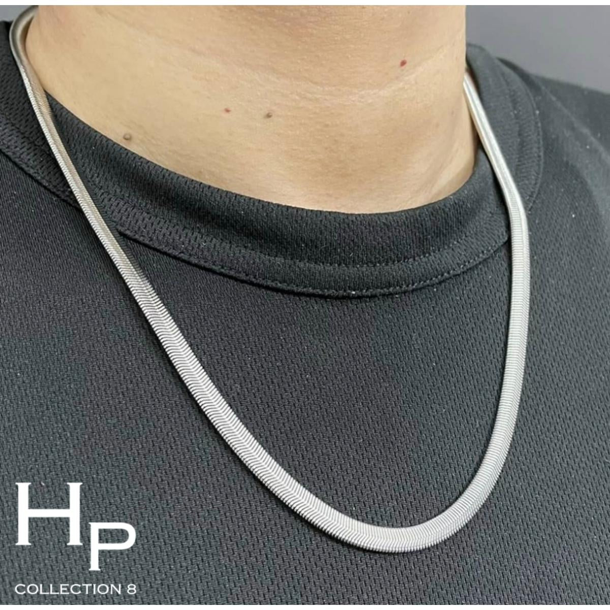 Premium Pack of 3 Silver Stainless Steel Snake Chain Bracelet & Stylish Silver Ring for Men