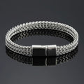 luxury Foxtail Chain Bracelet for Men/boys 8mm Silver/Gold/Black Colour