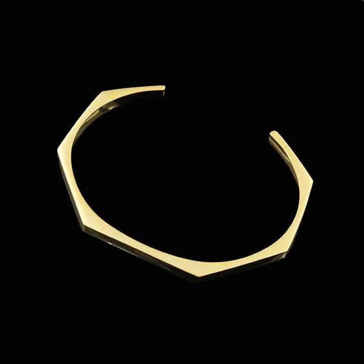 Stylish Stainless Steel Cuff Bracelet for Men – Trendy Half Open Bangle Design | Elegant Boys Bracelet