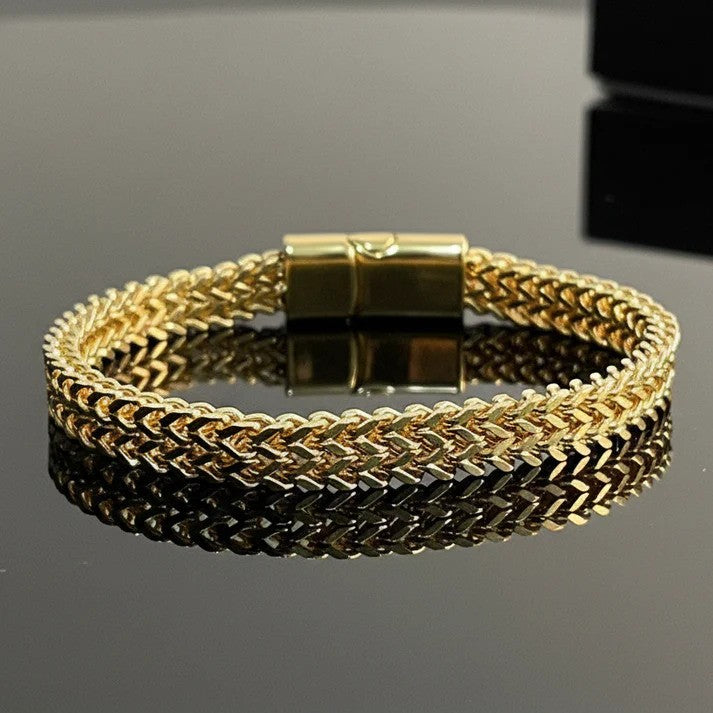 luxury Foxtail Chain Bracelet for Men/boys 8mm Silver/Gold/Black Colour