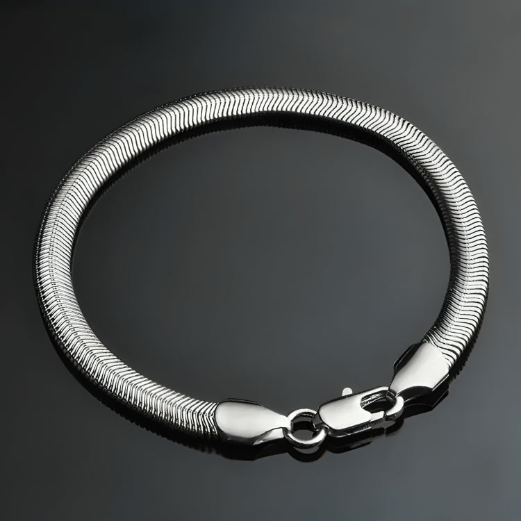 Premium Pack of 3 Silver Stainless Steel Snake Chain Bracelet & Stylish Silver Ring for Men