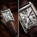 Classic Business Style Watch for Men | Elegant Tank Design with Date Display