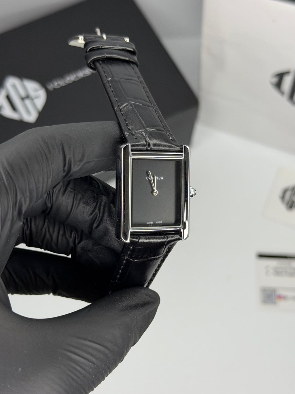 ROYAL EDGE | Premium Tank Watch Classic Square Dial Luxury Slim Body Stainless Steel Strap with Gift Box