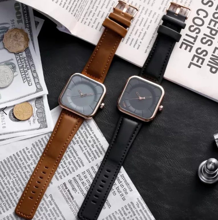Luxury Slim Leather Strap Watch TM106 | Premium Classic Wrist Watch for Men