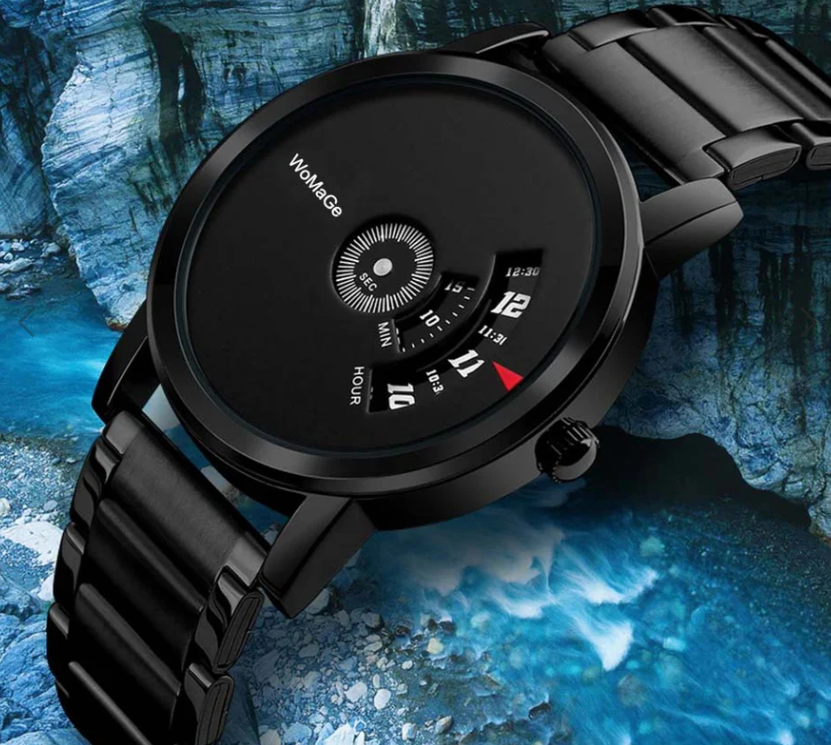 Men's Unique Luxury Wrist Watch | Premium Steel Strap Design